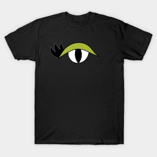 Cute Cartoon Eye with lashes and green lid T-Shirt